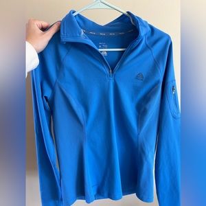 Blue sports zip up